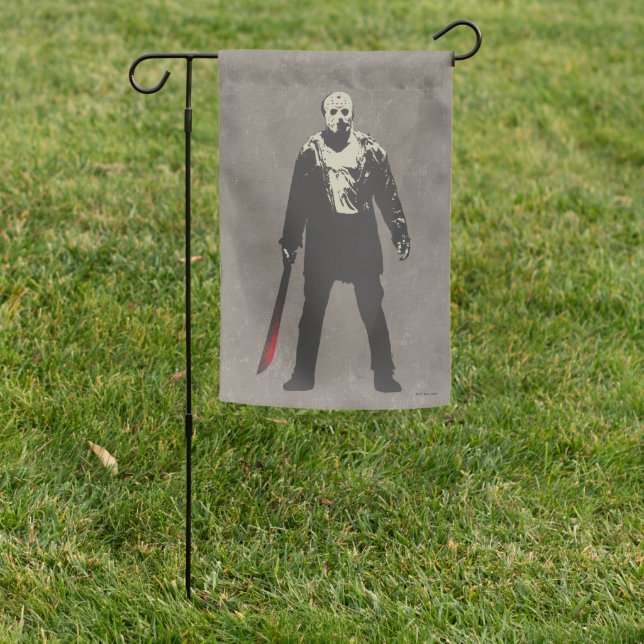 Friday the 13th | Jason Voorhees Character Art Garden Flag (In SItu)