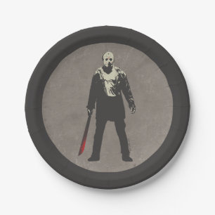 Friday the 13th Jason Voorhees Character Art Paper Plates
