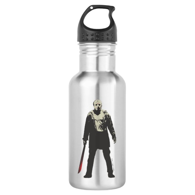 Friday the 13th | Jason Voorhees Character Art Stainless Steel Water Bottle (Front)