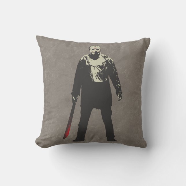 Friday the 13th | Jason Voorhees Character Art Throw Pillow (Front)