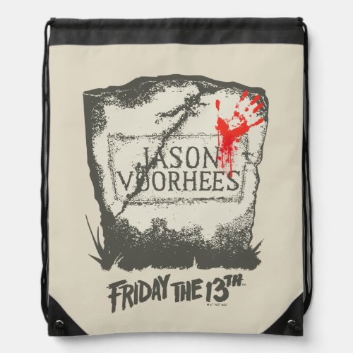 Friday the 13th  Jason Voorhees Headstone Drawstring Bag