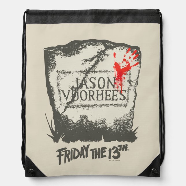 Friday the 13th | Jason Voorhees Headstone Drawstring Bag (Front)