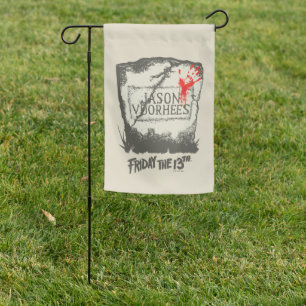 Friday the 13th Jason Voorhees Headstone Garden Flag