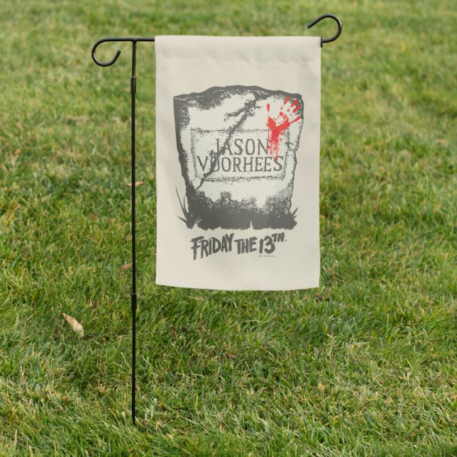 Friday the 13th | Jason Voorhees Headstone Garden Flag (In SItu)