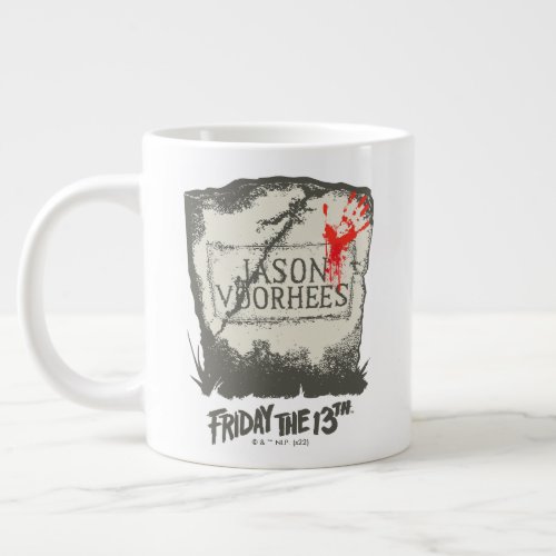 Friday the 13th  Jason Voorhees Headstone Giant Coffee Mug
