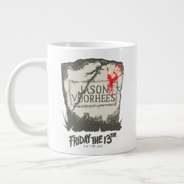 Friday the 13th | Jason Voorhees Headstone Giant Coffee Mug (Left)