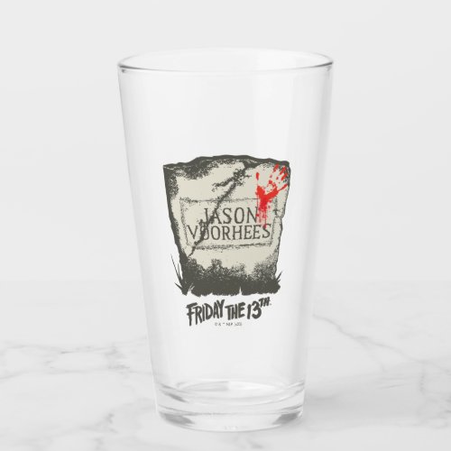 Friday the 13th  Jason Voorhees Headstone Glass