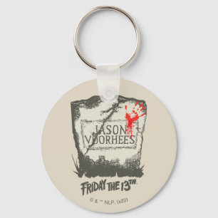 Friday the 13th Jason Voorhees Headstone Keychain