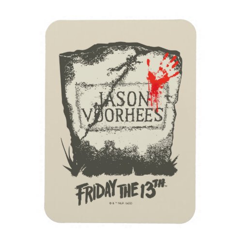 Friday the 13th  Jason Voorhees Headstone Magnet