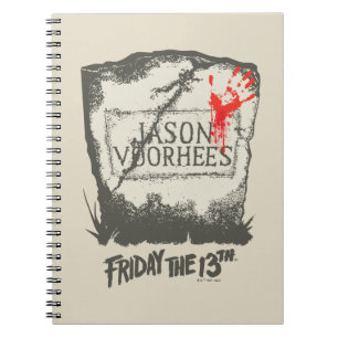 Friday the 13th Jason Voorhees Headstone Notebook