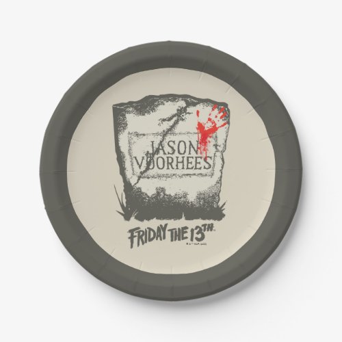 Friday the 13th  Jason Voorhees Headstone Paper Plates