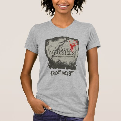 Friday the 13th  Jason Voorhees Headstone T_Shirt