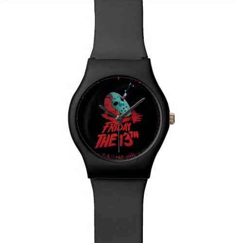 Friday the 13th | Knife Through Blue Hockey Mask Watch