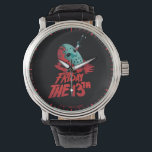 Friday the 13th | Knife Through Blue Hockey Mask Watch<br><div class="desc">Check out this blue illustration of the iconic movie poster featuring a knife through Jason Voorhees' hockey mask!</div>