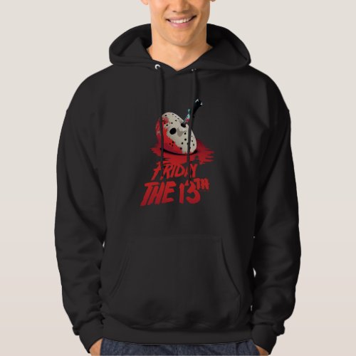 Friday the 13th  Knife Through Hockey Mask Hoodie