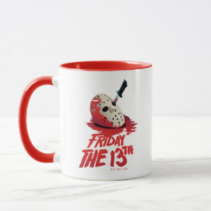 Friday the 13th Knife Through Hockey Mask Mug