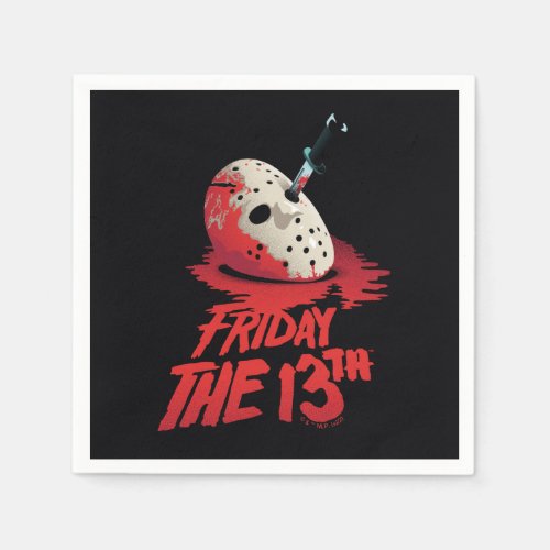 Friday the 13th  Knife Through Hockey Mask Napkins