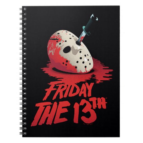 Friday the 13th  Knife Through Hockey Mask Notebook