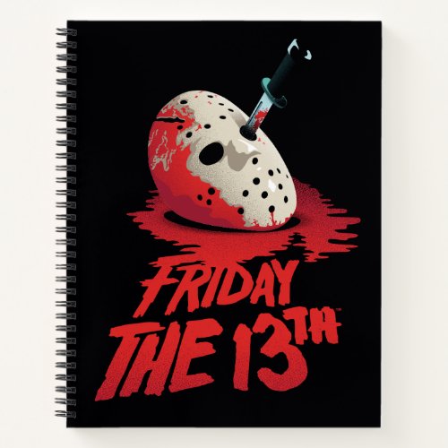 Friday the 13th  Knife Through Hockey Mask Notebook