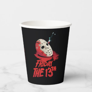 Friday the 13th Knife Through Hockey Mask Paper Cups