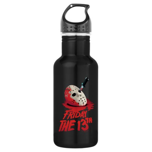 Friday the 13th  Knife Through Hockey Mask Stainless Steel Water Bottle