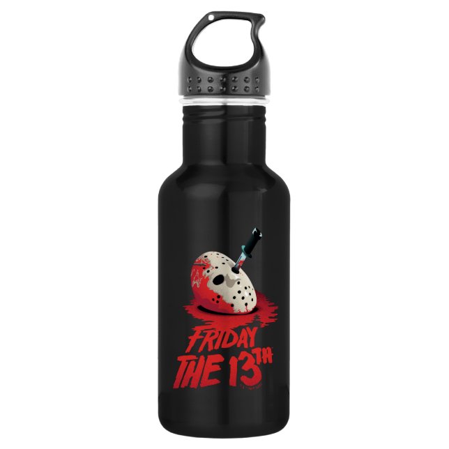 Friday the 13th | Knife Through Hockey Mask Stainless Steel Water Bottle (Front)