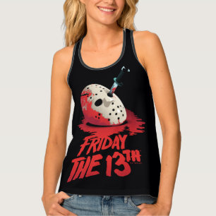Friday the 13th Knife Through Hockey Mask Tank Top