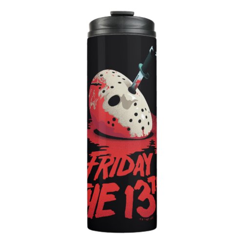 Friday the 13th  Knife Through Hockey Mask Thermal Tumbler