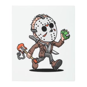 Friday the 13th metal print