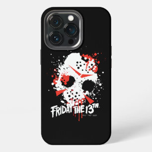 Friday the 13th Paint Splatter Hockey Mask iPhone 13 Pro Case