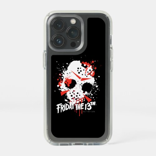 Friday the 13th  Paint Splatter Hockey Mask Speck iPhone 13 Pro Case