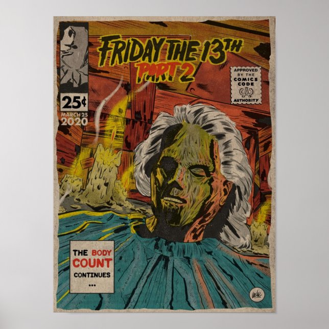 Friday the 13th part 2 poster (Front)