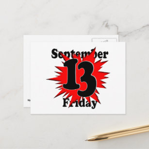 Friday the 13th postcard