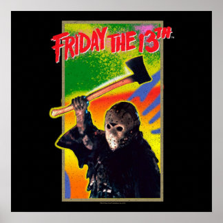 Friday The 13th Retro Game Poster