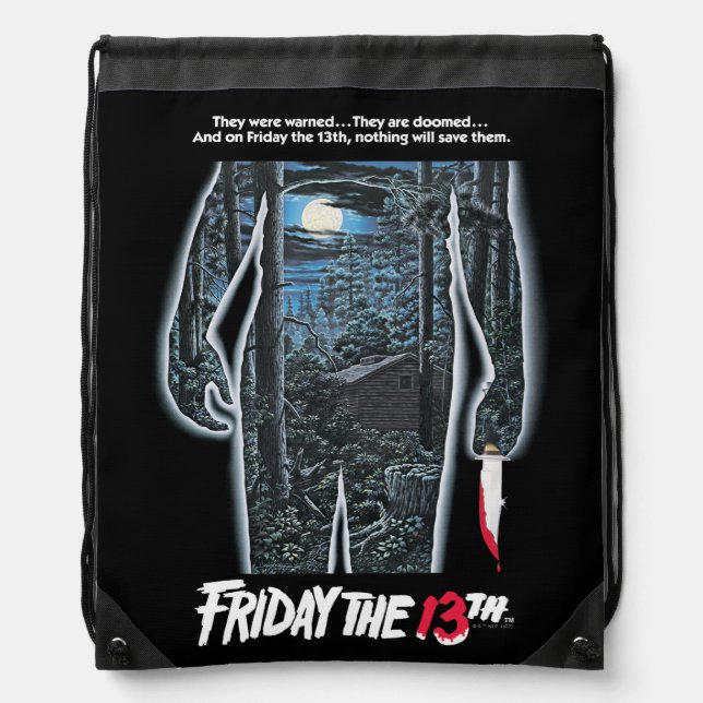 Friday the 13th | Silhouette Camp Theatrical Art Drawstring Bag (Front)