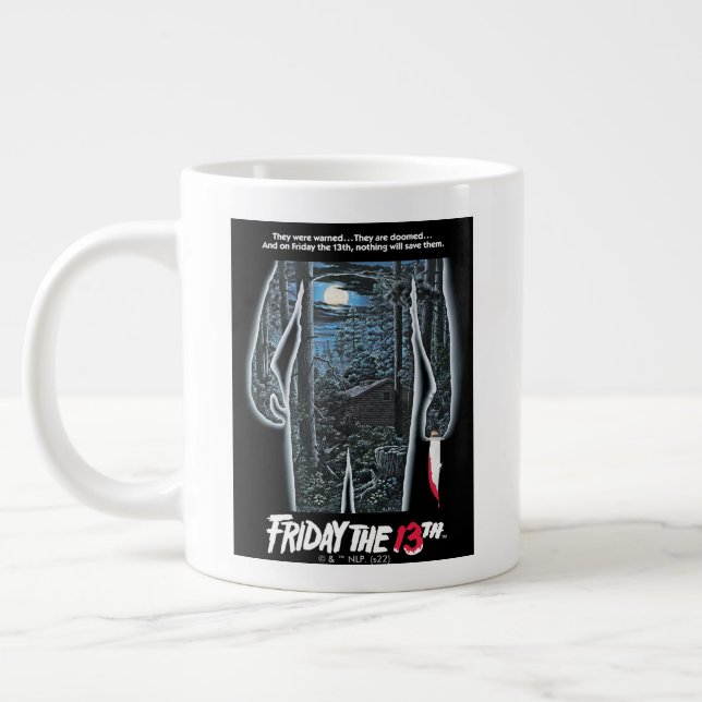 Friday the 13th | Silhouette Camp Theatrical Art Giant Coffee Mug (Left)