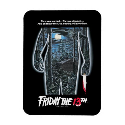 Friday the 13th  Silhouette Camp Theatrical Art Magnet