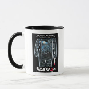 Friday the 13th   Silhouette Camp Theatrical Art Mug