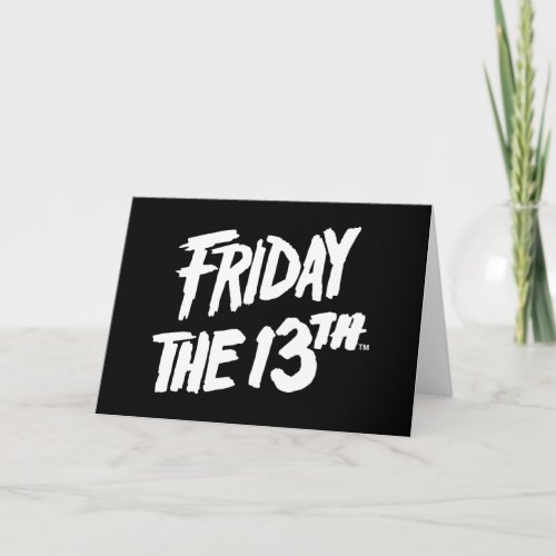 Friday the 13th | Stacked Painted Logo