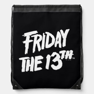 Friday the 13th Stacked Painted Logo Drawstring Bag