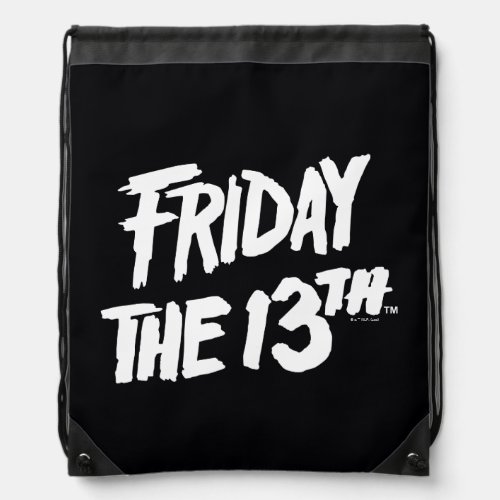 Friday the 13th  Stacked Painted Logo Drawstring Bag