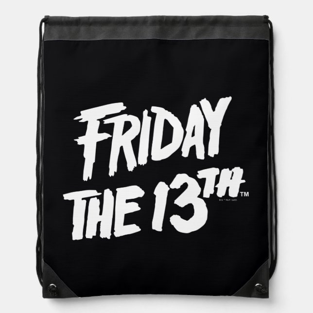 Friday the 13th | Stacked Painted Logo Drawstring Bag (Front)