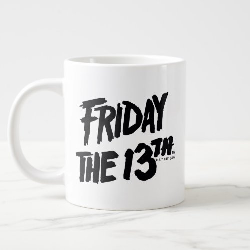 Friday the 13th  Stacked Painted Logo Giant Coffee Mug
