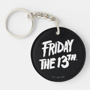 Friday the 13th Stacked Painted Logo Keychain