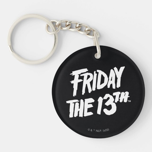 Friday the 13th | Stacked Painted Logo Keychain (Front)
