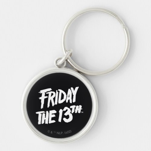 Friday the 13th  Stacked Painted Logo Keychain