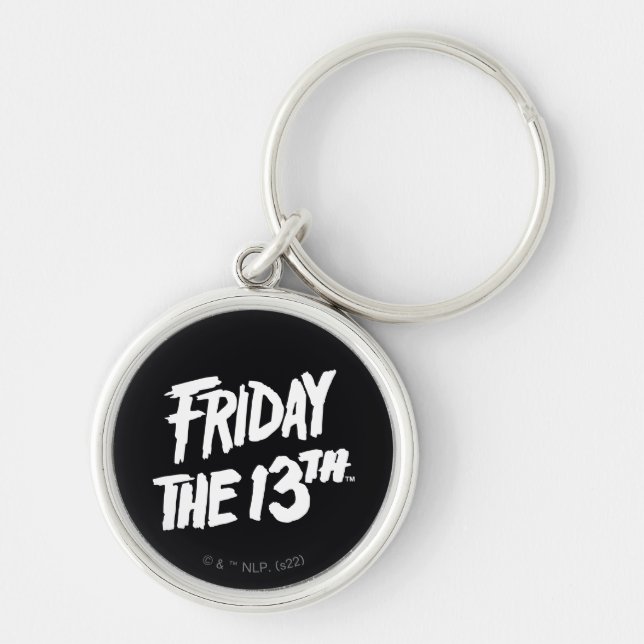 Friday the 13th | Stacked Painted Logo Keychain (Front)