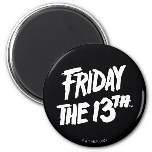 Friday the 13th  Stacked Painted Logo Magnet