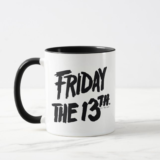 Friday the 13th | Stacked Painted Logo Mug (Left)