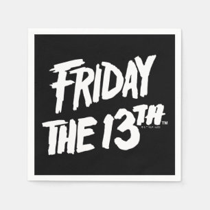 Friday the 13th Stacked Painted Logo Napkins